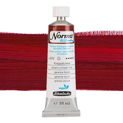 Vegánska olejová farba na vodnej báze Schmincke Norma Blue 35 ml - 342, alizarin crimson hue