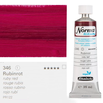 Vegánska olejová farba na vodnej báze Schmincke Norma Blue, 35 ml - 346, ruby red
