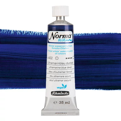 Vegánska olejová farba na vodnej báze Schmincke Norma Blue, 35 ml - 402, ultramarine blue deep