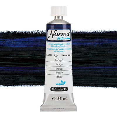 Vegánska olejová farba na vodnej báze Schmincke Norma Blue, 35 ml - 416, indigo