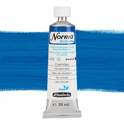 Vegánska olejová farba na vodnej báze Schmincke Norma Blue, 35 ml - 422, cerulean blue