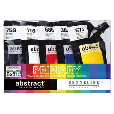 Sada akrylových farieb Sennelier Abstract, 5x120 ml, Primary set