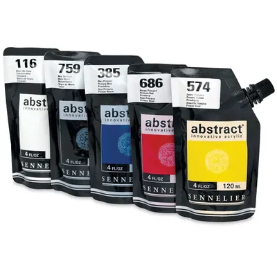 Sada akrylových farieb Sennelier Abstract, 5x120 ml, Primary set