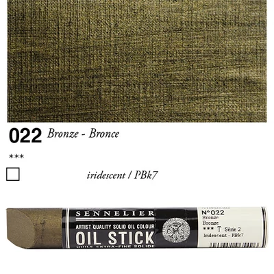 Olejová farba v tvare tyčinky Sennelier Oil Stick, 38 ml - 022, bronze