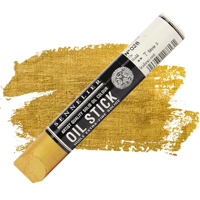 Olejová farba v tvare tyčinky Sennelier Oil Stick, 38 ml - 028, gold