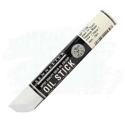 Olejová farba v tvare tyčinky Sennelier Oil Stick, 38 ml - 116, titanium white