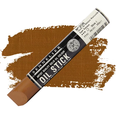 Olejová farba v tvare tyčinky Sennelier Oil Stick, 38 ml - 208, raw sienna