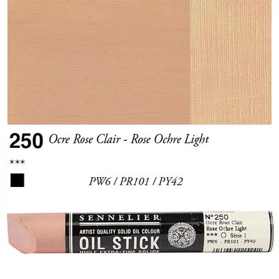 Olejová farba v tvare tyčinky Sennelier Oil Stick, 38 ml - 250, rose ochre light