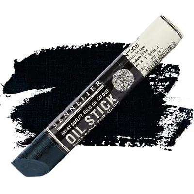 Olejová farba v tvare tyčinky Sennelier Oil Stick, 38 ml - 308, indigo blue
