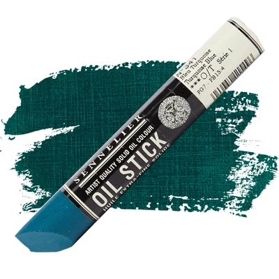 Olejová farba v tvare tyčinky Sennelier Oil Stick, 38 ml - 341, turquoise blue