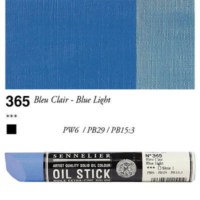 Olejová farba v tvare tyčinky Sennelier Oil Stick, 38 ml - 365, blue light