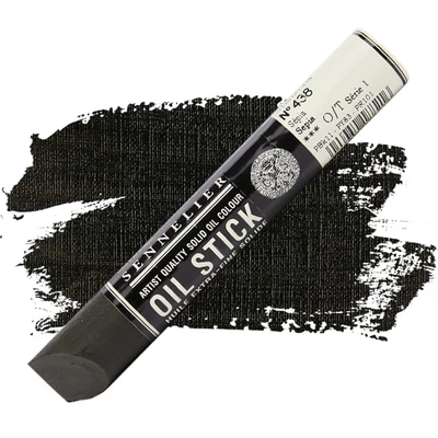 Olejová farba v tvare tyčinky Sennelier Oil Stick, 38 ml - 438, sepia