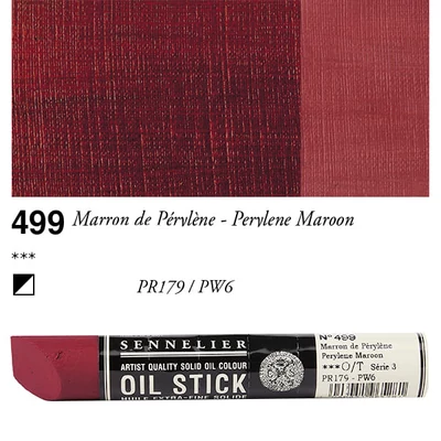 Olejová farba v tvare tyčinky Sennelier Oil Stick, 38 ml - 499, perylene maroon
