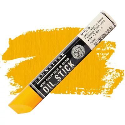 Olejová farba v tvare tyčinky Sennelier Oil Stick, 38 ml - 533, cadmium yellow deep