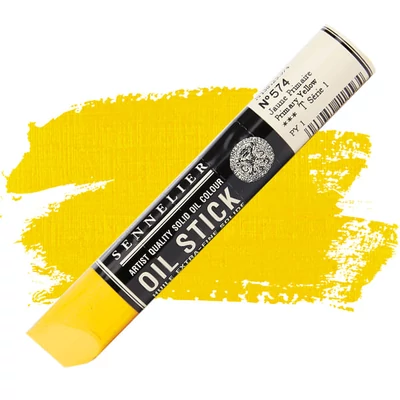 Olejová farba v tvare tyčinky Sennelier Oil Stick, 38 ml - 574, primary yellow