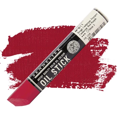 Olejová farba v tvare tyčinky Sennelier Oil Stick, 38 ml - 611, purple cadmium red