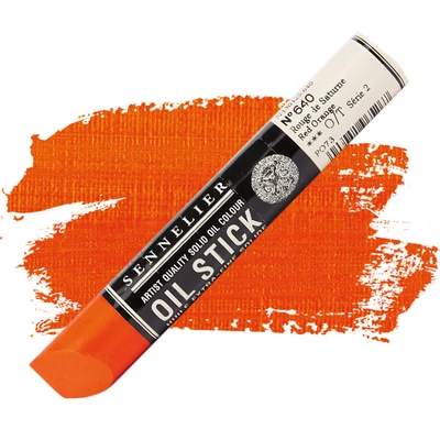 Olejová farba v tvare tyčinky Sennelier Oil Stick, 38 ml - 640, red orange