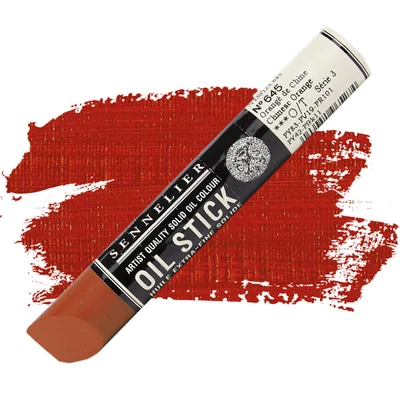 Olejová farba v tvare tyčinky Sennelier Oil Stick, 38 ml - 645, chinese orange