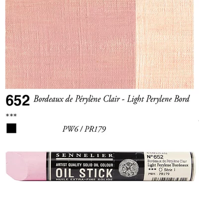 Olejová farba v tvare tyčinky Sennelier Oil Stick, 38 ml - 652, light perylene bordeaux