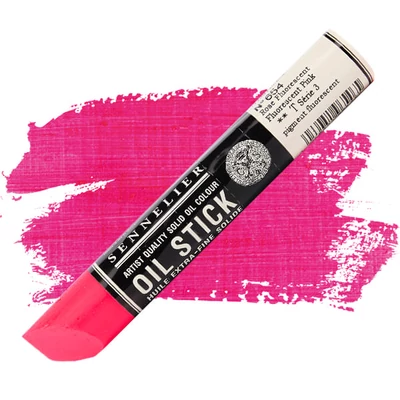 Olejová farba v tvare tyčinky Sennelier Oil Stick, 38 ml - 654, fluorescent pink