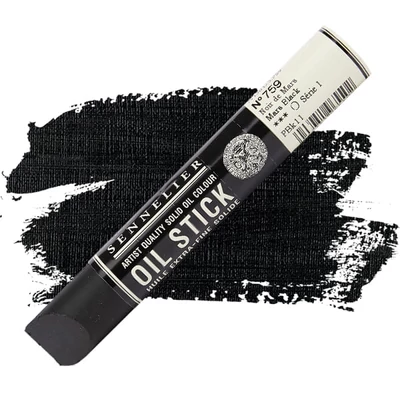 Olejová farba v tvare tyčinky Sennelier Oil Stick, 38 ml - 759, mars black