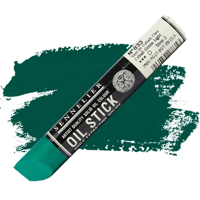 Olejová farba v tvare tyčinky Sennelier Oil Stick, 38 ml - 833, cobalt green light