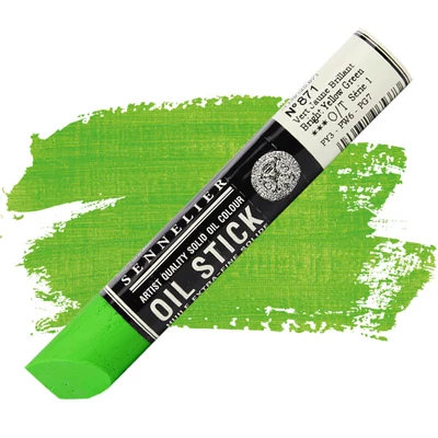 Olejová farba v tvare tyčinky Sennelier Oil Stick, 38 ml - 871, bright yellow green