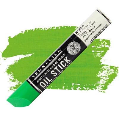 Olejová farba v tvare tyčinky Sennelier Oil Stick, 38 ml - 895, fluorescent green
