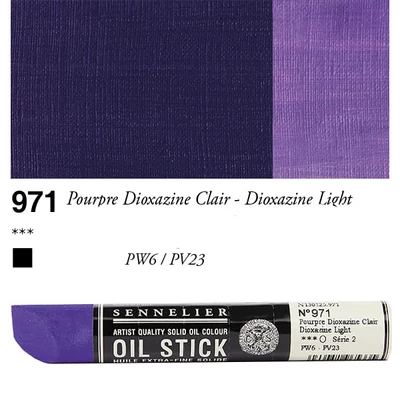 Olejová farba v tvare tyčinky Sennelier Oil Stick, 38 ml - 971, dioxazine light