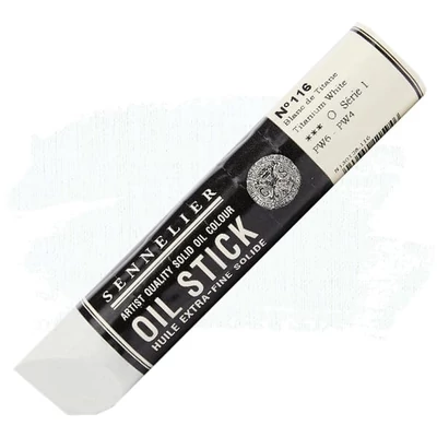Olejová farba v tvare tyčinky Sennelier Oil Stick, 96 ml - 116, titanium white