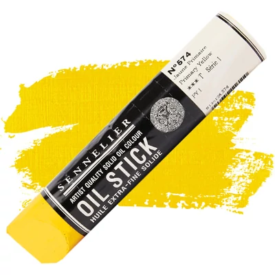 Olejová farba v tvare tyčinky Sennelier Oil Stick, 96 ml - 574, primary yellow