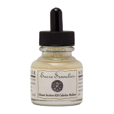 Riediace médium na kreslenie tušou Sennelier, 30 ml