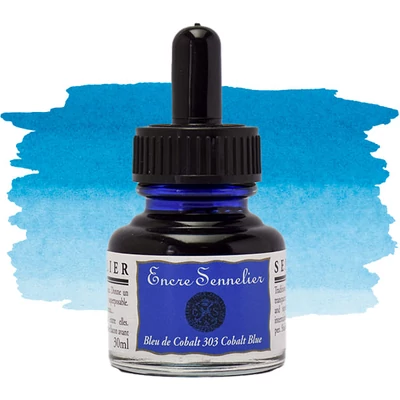 Kresliaci tuš Sennelier, 30 ml - 303, cobalt blue