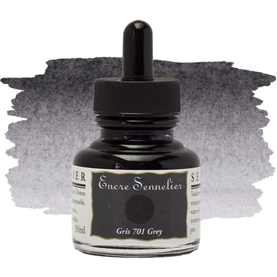 Kresliaci tuš Sennelier, 30 ml - 701, grey