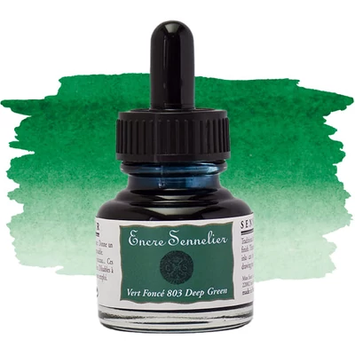 Kresliaci tuš Sennelier, 30 ml - 803, deep green