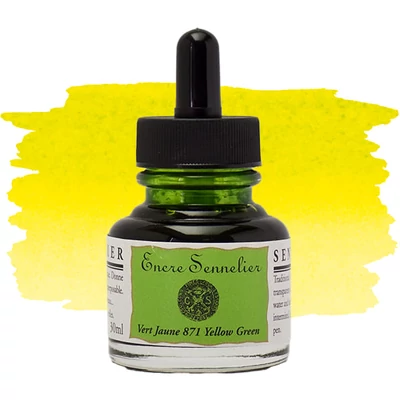 Kresliaci tuš Sennelier, 30 ml - 871, yellowish green