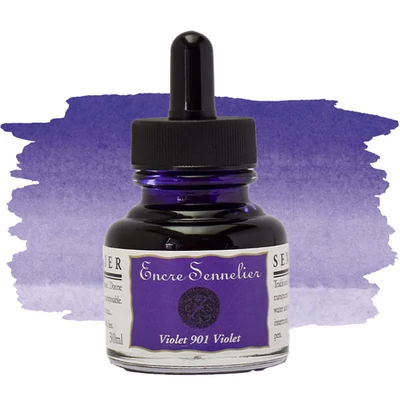 Kresliaci tuš Sennelier, 30 ml - 901, violet