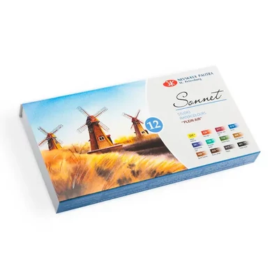 Sada akvarelových farieb Sonnet – 12 ks, Plein Air