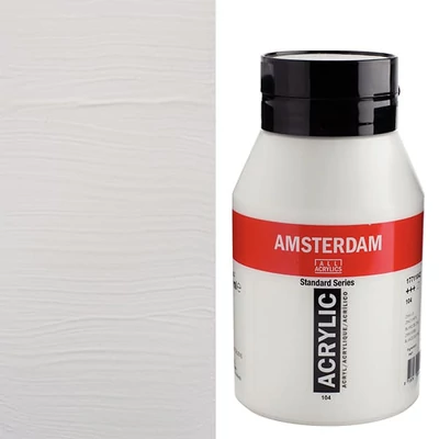 Akrylová farba Talens Amsterdam, 1000 ml - 104, zinc white