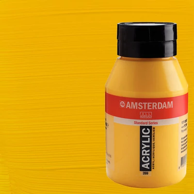 Akrylová farba Talens Amsterdam, 1000 ml - 269, azo yellow medium
