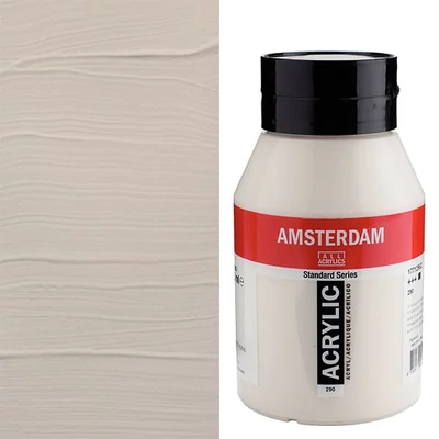 Akrylová farba Talens Amsterdam, 1000 ml - 290, titanium buff deep