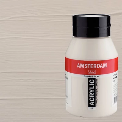 Akrylová farba Talens Amsterdam, 1000 ml - 290, titanium buff deep