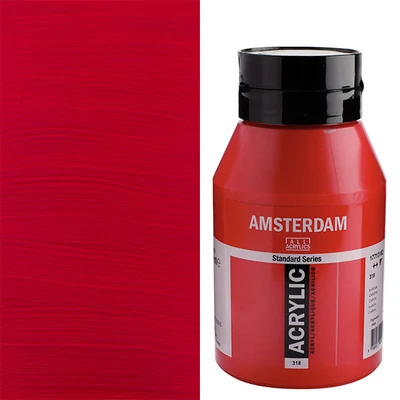 Akrylová farba Talens Amsterdam, 1000 ml - 318, carmine