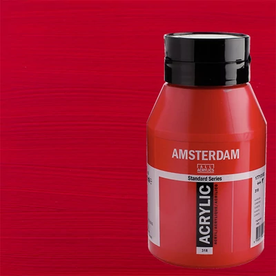Akrylová farba Talens Amsterdam, 1000 ml - 318, carmine