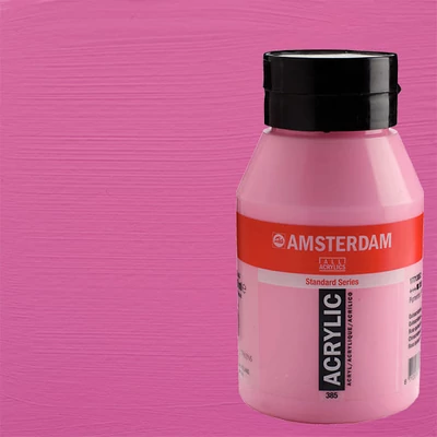 Akrylová farba Talens Amsterdam, 1000 ml - 385, quinacridone rose light