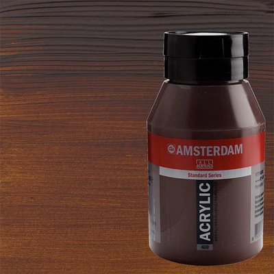 Akrylová farba Talens Amsterdam, 1000 ml - 409, burnt umber