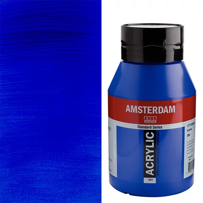 Akrylová farba Talens Amsterdam, 1000 ml - 504, ultramarine