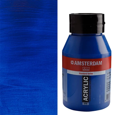 Akrylová farba Talens Amsterdam, 1000 ml - 570, phthalo blue