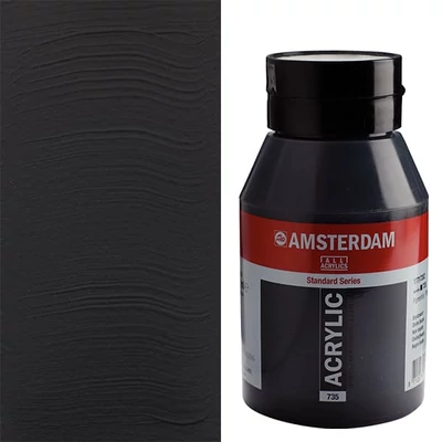 Akrylová farba Talens Amsterdam, 1000 ml - 735, oxide black