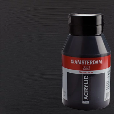 Akrylová farba Talens Amsterdam, 1000 ml - 735, oxide black